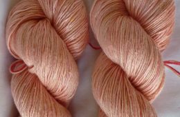 Silk/Linen Fingering – Pink Grapefruit